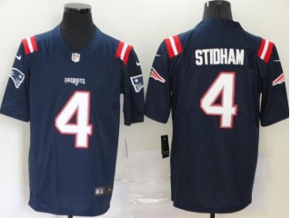 New England Patriots #4 Jarrett Stidham 2020 Vapor Untouchable Limited Jersey Blue