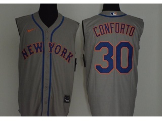 Nike New York Mets #30 Michael Conforto Vest Jersey Grey