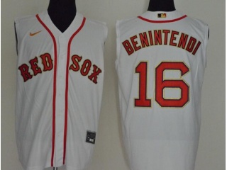 Nike Boston Red Sox #16 Andrew Benintendi Vest Jersey White