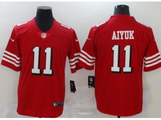San Francisco 49ers #11 Brandon Aiyuk Color Rush Limited Jersey Red 
