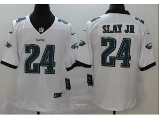 Philadelphia Eagles #24 Slay Jr Vapor Limited Jersey White 