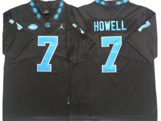 North Carolina  #7 Sam Howell Limited Jerseys Black