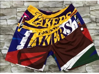 Los Angeles Lakers Mitchell&Ness Big Face Short Mixed Color