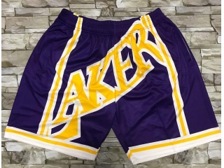 Los Angeles Lakers Mitchell&Ness Big Face Short Purple