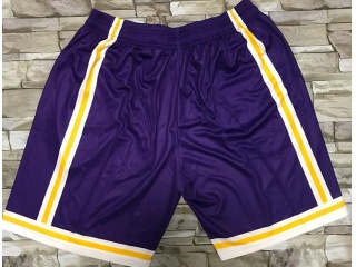 Los Angeles Lakers Mitchell&Ness Big Face Short Purple