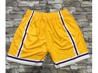 Los Angeles Lakers Mitchell&Ness Big Face Short Gold