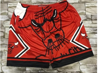 Chicago Bulls Mitchell&Ness Big Face Short Red