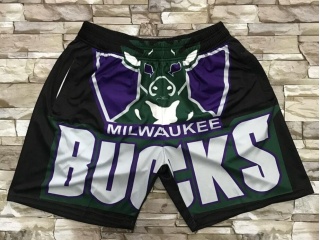 Milwaukee Bucks Mitchell&Ness Big Face Short Black