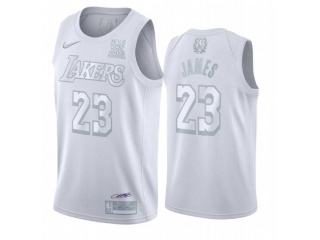 Nike Los Angeles Lakers #23 LeBron James MVPJersey White