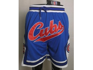 Chicago Cubs Just Don Throwback Baseball Shorts Blue