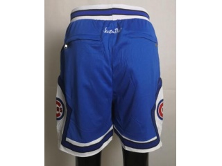 Chicago Cubs Just Don Throwback Baseball Shorts Blue