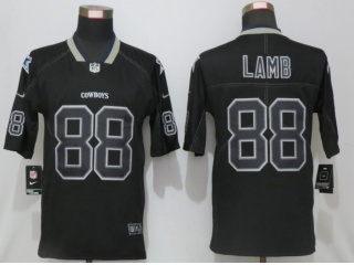 Dallas Cowboys #88 CeeDee Lamb Lights Out Limited Jersey Black