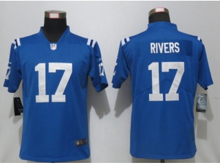 Womens Indianapolis Colts #17 Philip Rivers Vapor Limited Jerseys Blue