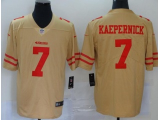 San Francisco 49ers #7 Colin Kaepernick Inverted Legend Limited Jersey Yellow