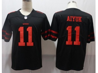  San Francisco 49ers #11 Brandon Aiyuk Limited Jersey Black