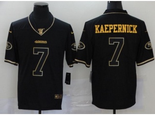 San Francisco 49ers #7 Colin Kaepernick Limited Jersey Black Gold