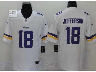 Minnesota Vikings #18 Justin Jefferson Limited Jersey White