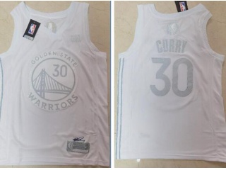 Nike Golden State Warriors #30 Stephen Curry MVP Jersey White