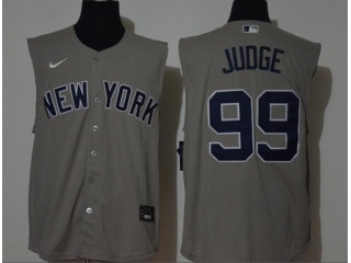 Nike New York Yankees #99 Aaron Judge Vest Jersey Grey