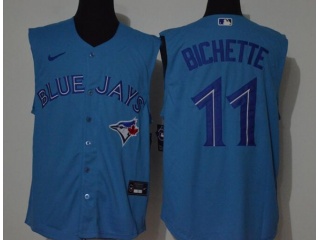 Nike Toronto Blue Jays #11 Bo Bichette Vest Jersey Light Blue