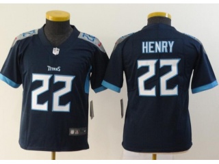 Youth Tennessee Titans #22 Derrick Henry Limited Jersey Dark Blue