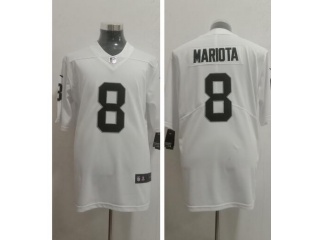 Oakland Raiders #8 Marcus Mariota Vapor Untouchable Limited Jersey White