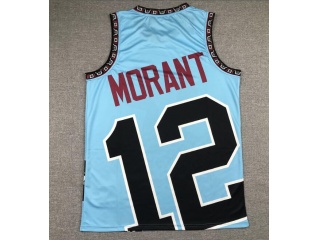 Memphis Grizzlies #12 Ja Morant Mitchell&Ness Big Face Short Green 