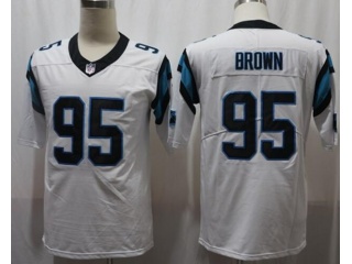 Carolina Panthers #95 Derrick Brown Men's Vapor Untouchable Limited Jersey White