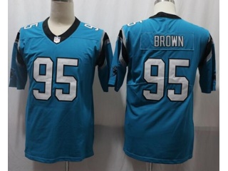 Carolina Panthers #95 Derrick Brown Men's Vapor Untouchable Limited Jersey Blue