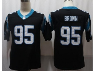 Carolina Panthers #95 Derrick Brown Men's Vapor Untouchable Limited Jersey Black