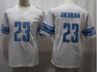 Detroit Lions #23 Jeff Okudah Vapor Untouchable Limited Football Jersey White