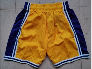 Los Angeles Lakers Yellow Mitchell & Ness Shorts