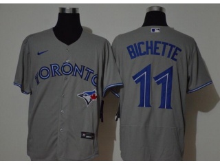 Nike Toronto Blue Jays #11 Bo Bichette Flexbase Jersey Gray