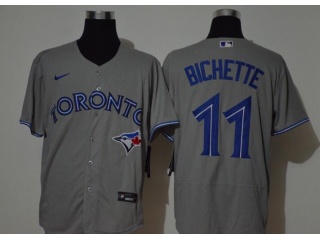 Nike Toronto Blue Jays #11 Bo Bichette Flexbase Jersey Gray