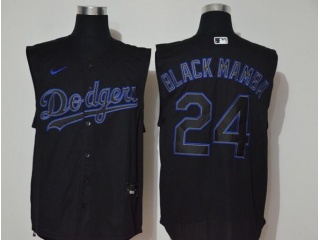 Nike Los Angeles Dodgers #24 BLACK MAMBA Vest Jersey Black