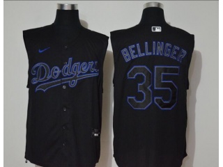 Nike Los Angeles Dodgers #35 Cody Bellinger Vest Jersey Black