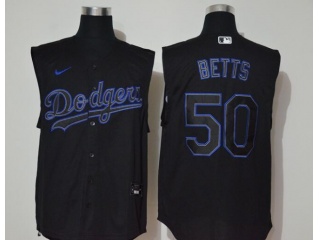 Nike Los Angeles Dodgers #50 Mookie Betts Vest Jersey Black