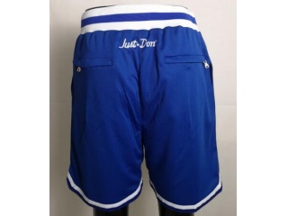 Los Angeles Dodgers Just Don Throwback Baseball Shorts Blue