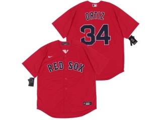 Nike Boston Red Sox #34 David Ortiz Cool Base Jersey Red