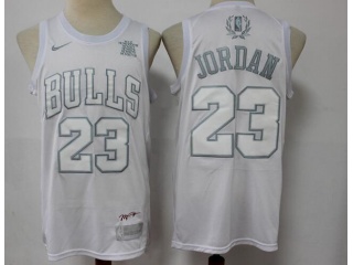 Chicago Bulls #23 Michael Jordan MVP Jersey White 