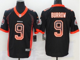 Cincinnati Bengals #9 Joe Burrow Drift Fashion Limited Jersey Black