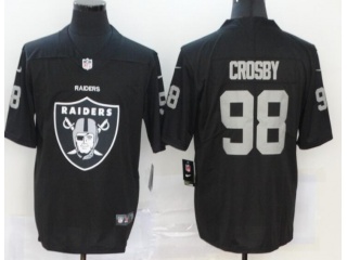 Oakland Raiders #98 Maxx Crosby Limited Jersey Black Logo