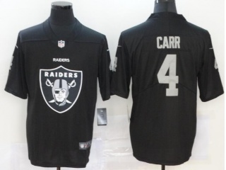 Oakland Raiders #4 Derek Carr Limited Jersey Black Logo