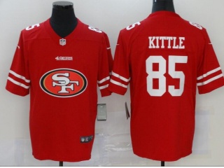 San Francisco 49ers #85 George Kittle Limited Jersey Red Logo