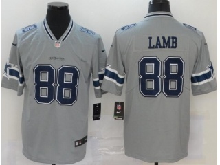 Dallas Cowboys #88 CeeDee Lamb Inverted Legende Limited Jersey Gray