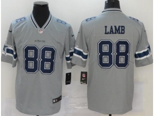 Dallas Cowboys #88 CeeDee Lamb Inverted Legende Limited Jersey Gray