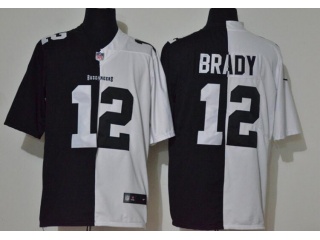 Tampa Bay Buccaneers #12 Tom Brady Limited Jersey Black White
