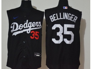 Nike Los Angeles Dodgers #35 Cody Bellinger Vest Jersey Black