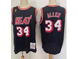 Miami Heat #34 Ray Allen Mitchell&Ness Jersey Black