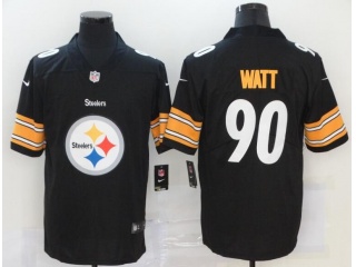 Pittsburgh Steelers #90 T.J. Watt Limited Jersey Black Logo